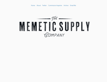 Tablet Screenshot of memeticsupply.com